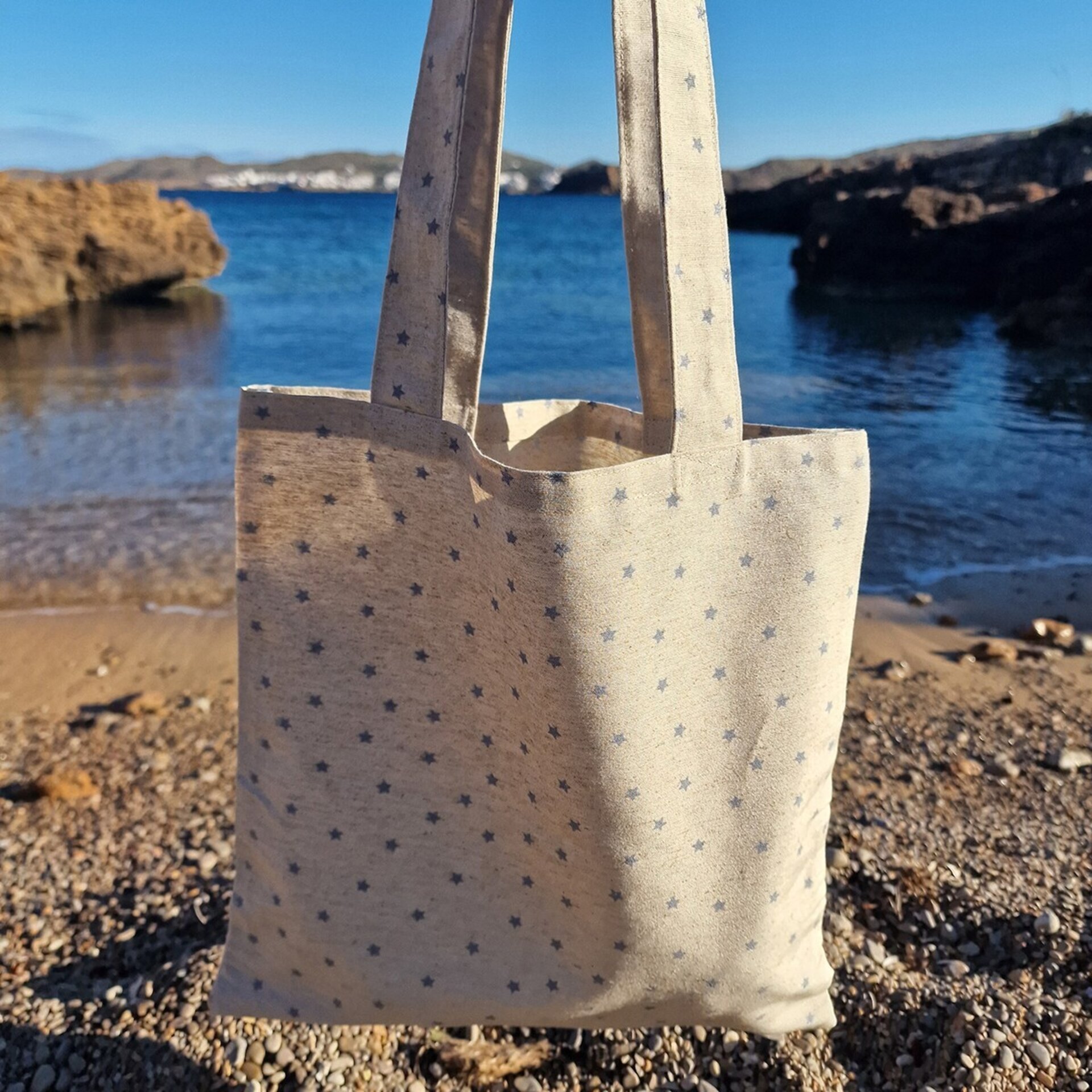 Bolso de mano "estrellas azules" - 1