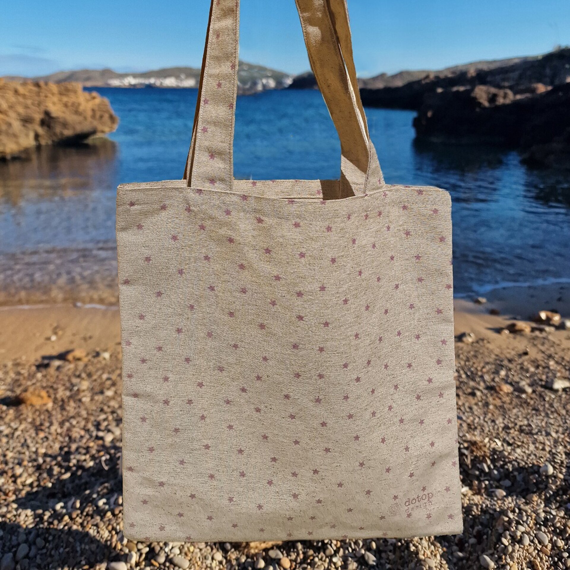 Bolso de mano "estrellas rosas" - 1