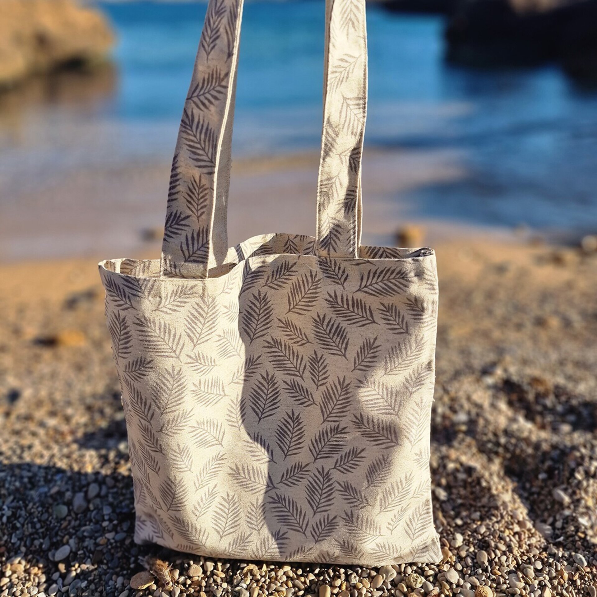 Bolso de mano "hojas" - 1