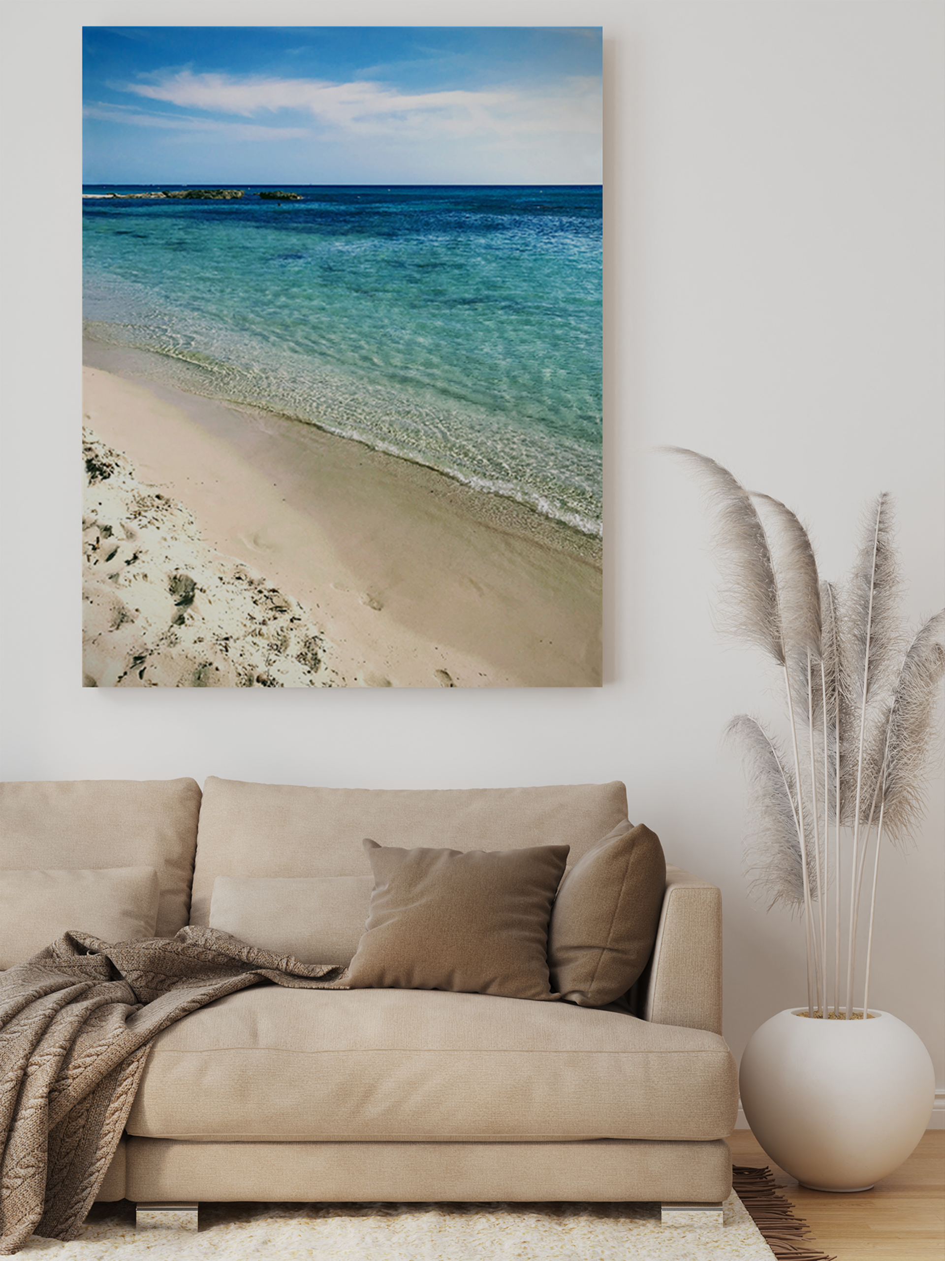 Cuadro en lienzo "Playa de Talais en Menorca" - 2